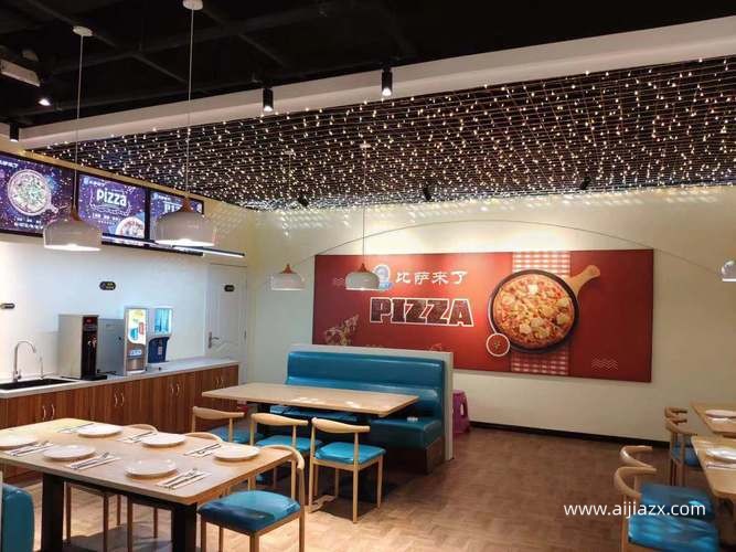 杭州披萨店装修设计方案，高人气披萨店设计装修特色